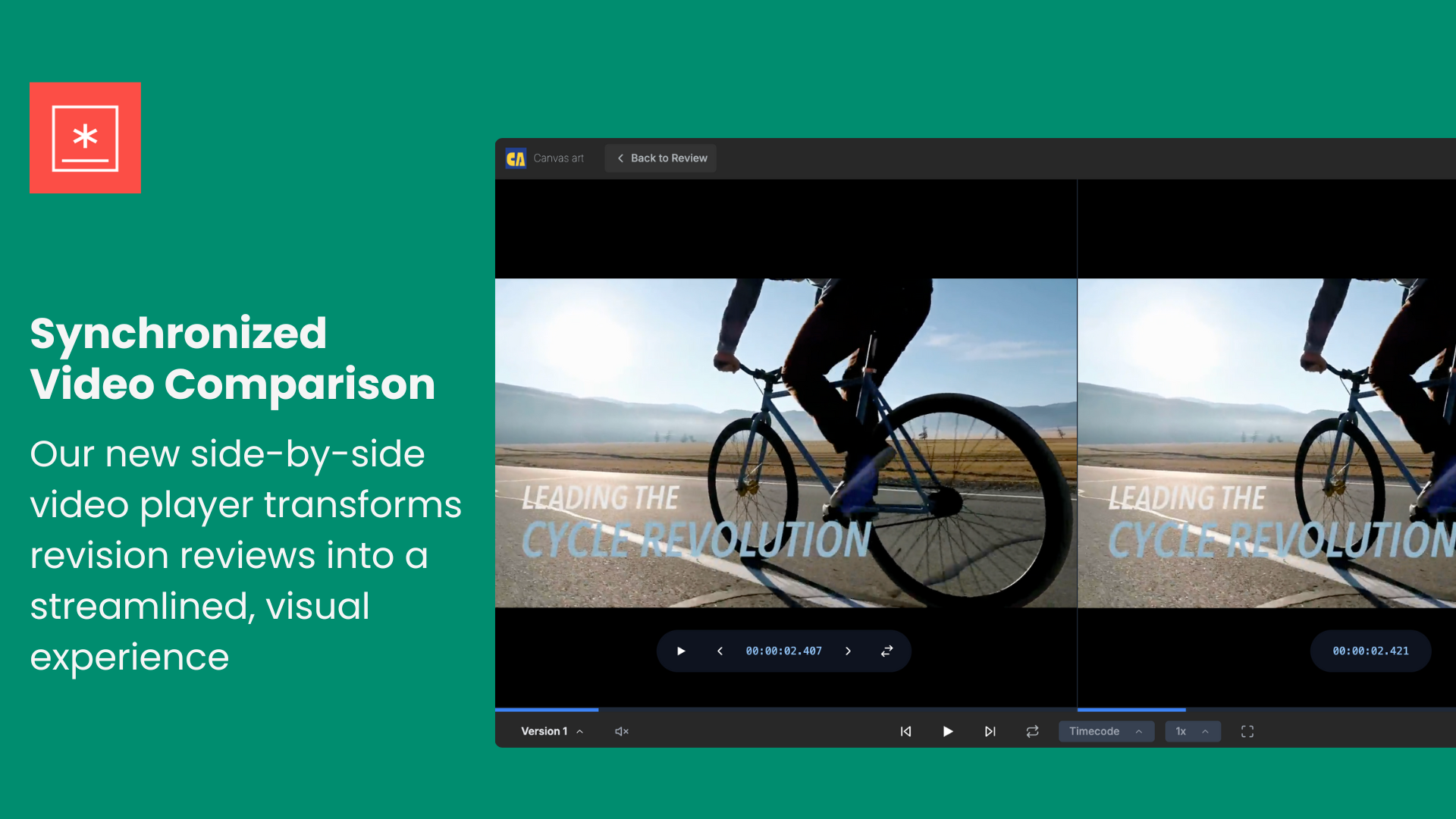 Feature: Side-by-Side Video Comparison