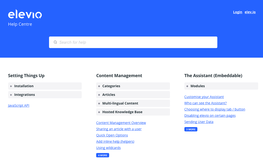 knowledge base | Elevio Release Notes