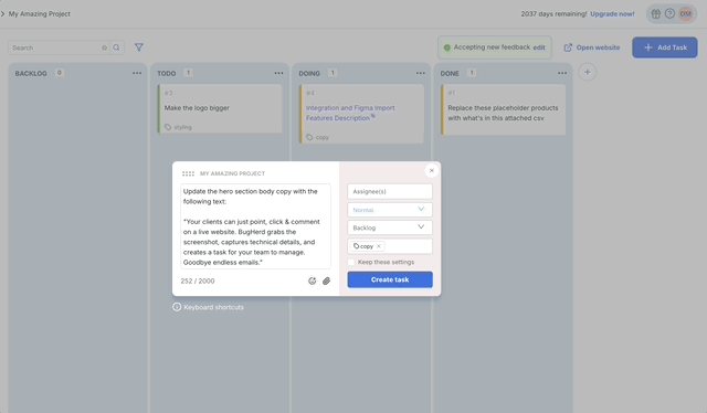 BugHerd Release Notes