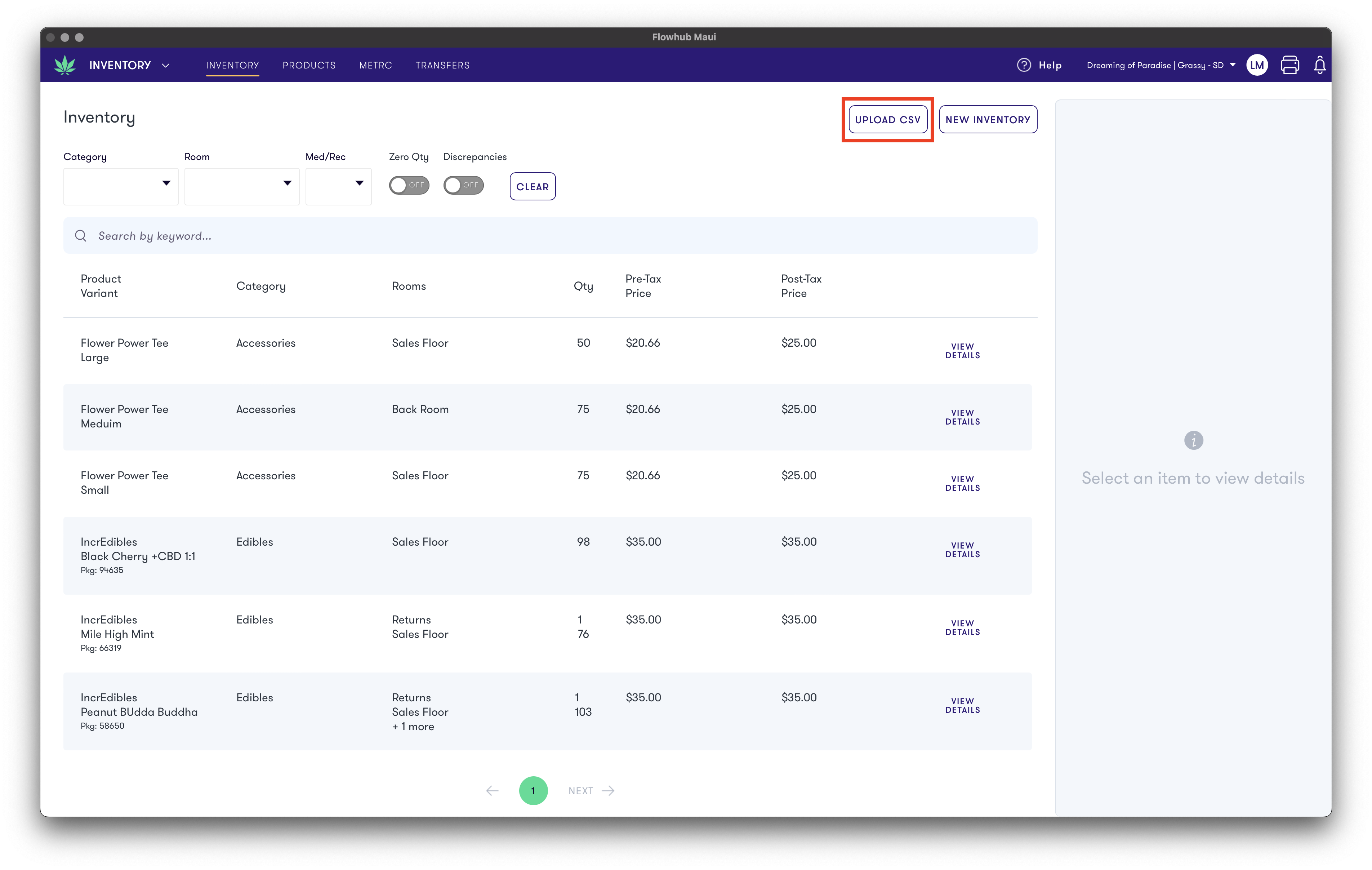 Inventory & Customer CSV Uploads | Flowhub Release Notes
