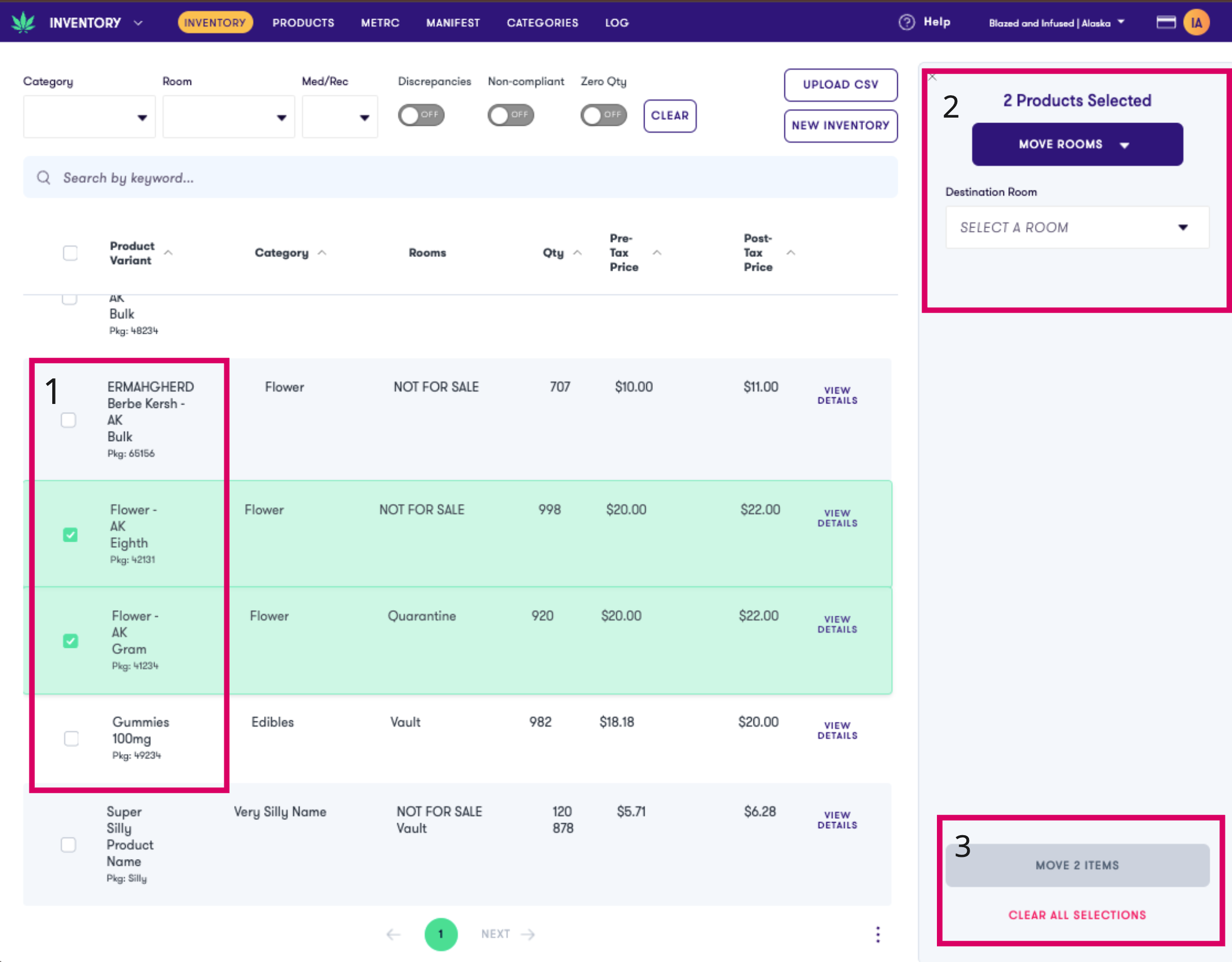 Bulk Move for Inventory | Flowhub Release Notes