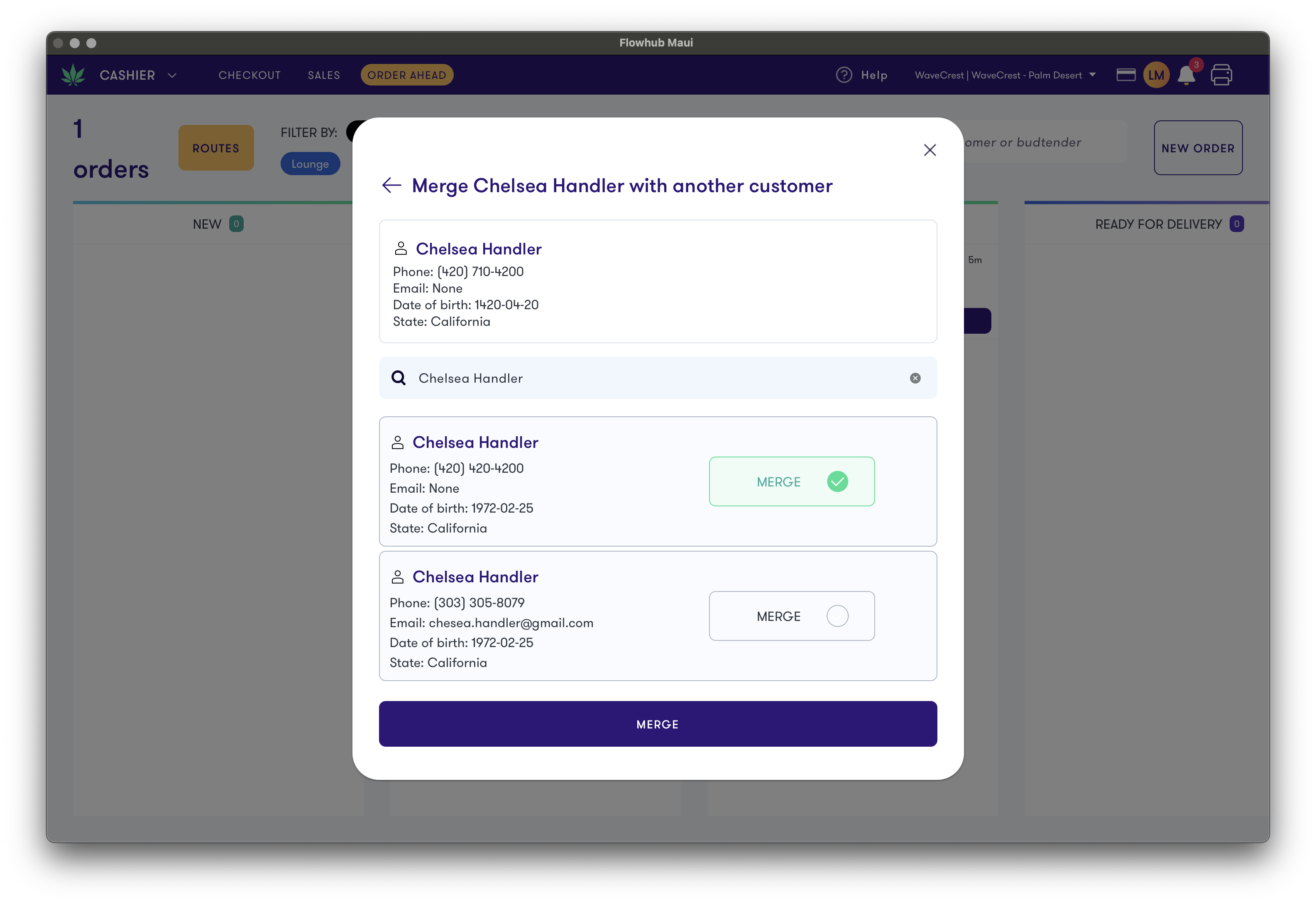 Kiosk Customer Identification Updates | Flowhub Release Notes