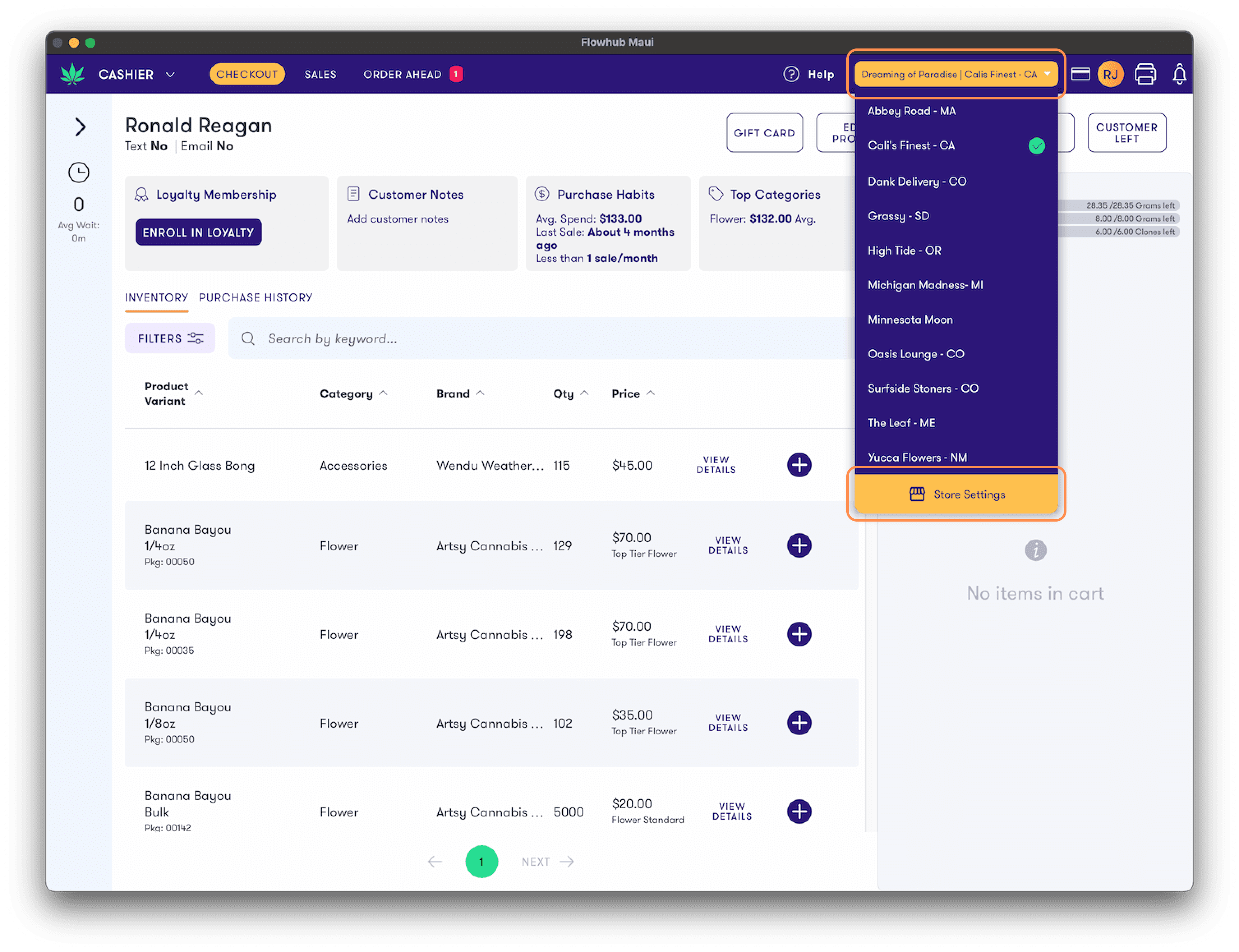 Store Settings has a new home | Flowhub Release Notes