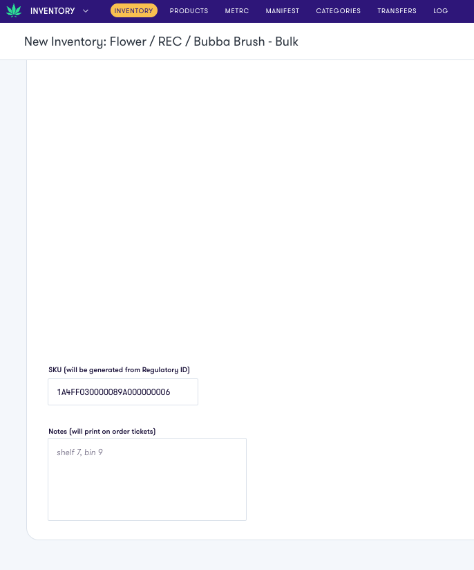 Inventory | Flowhub Release Notes